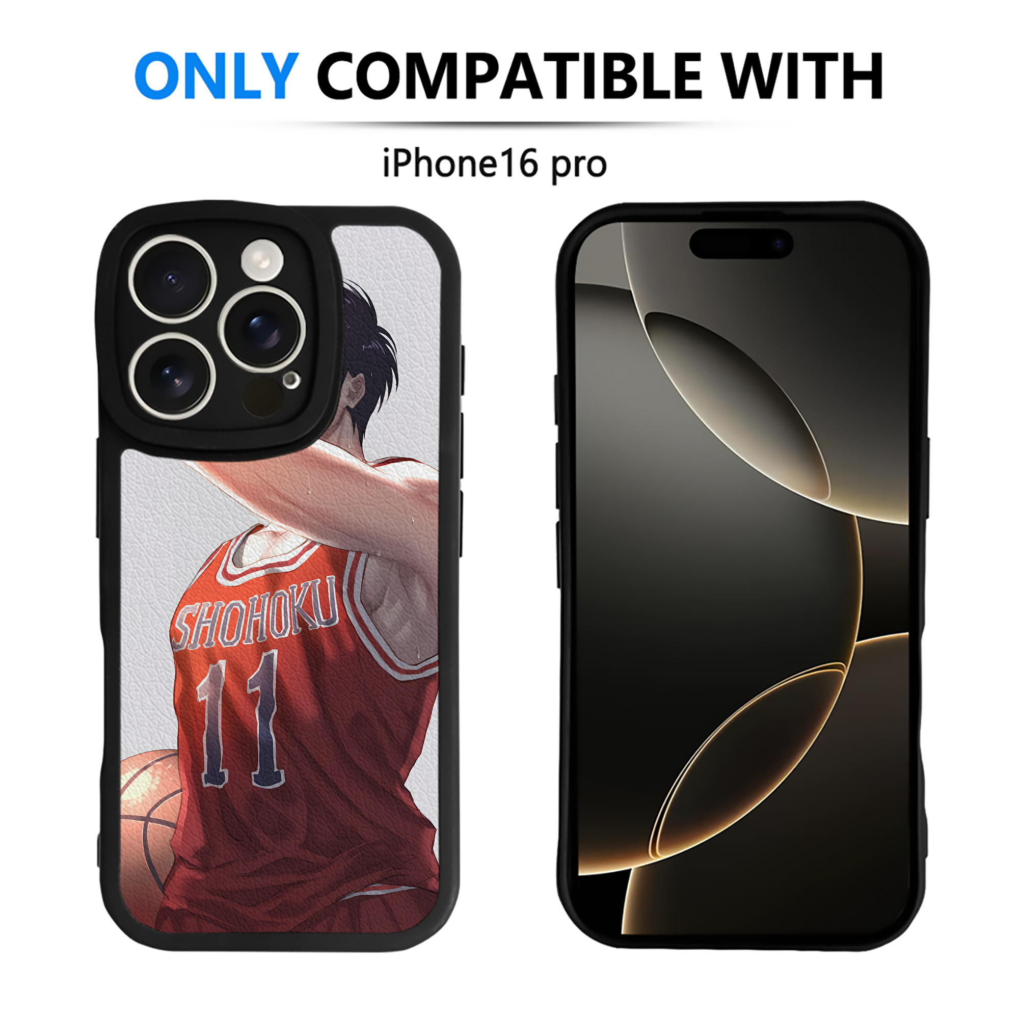 （画像用） SLAM DUNK／スラムダンク 【iPhone 16シリーズ対応】シリコンスマホケース（レザー調） 材質：シリコン